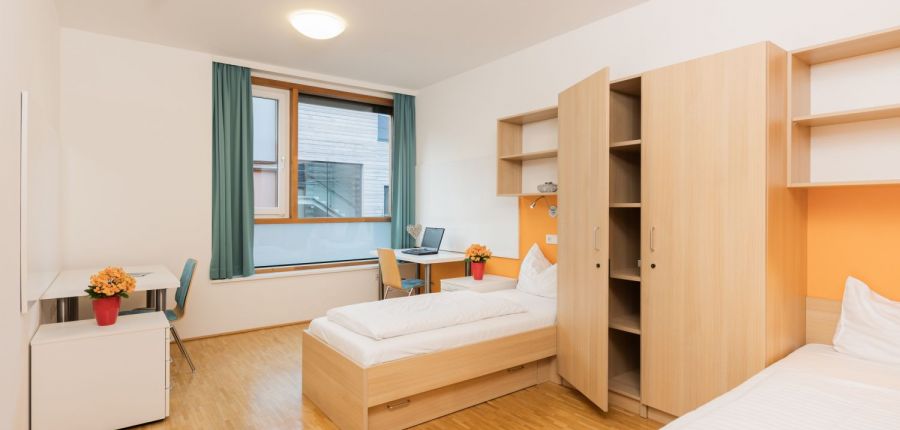 Modern ausgestattete Zimmer im Schülerheim der HAK Tamsweg